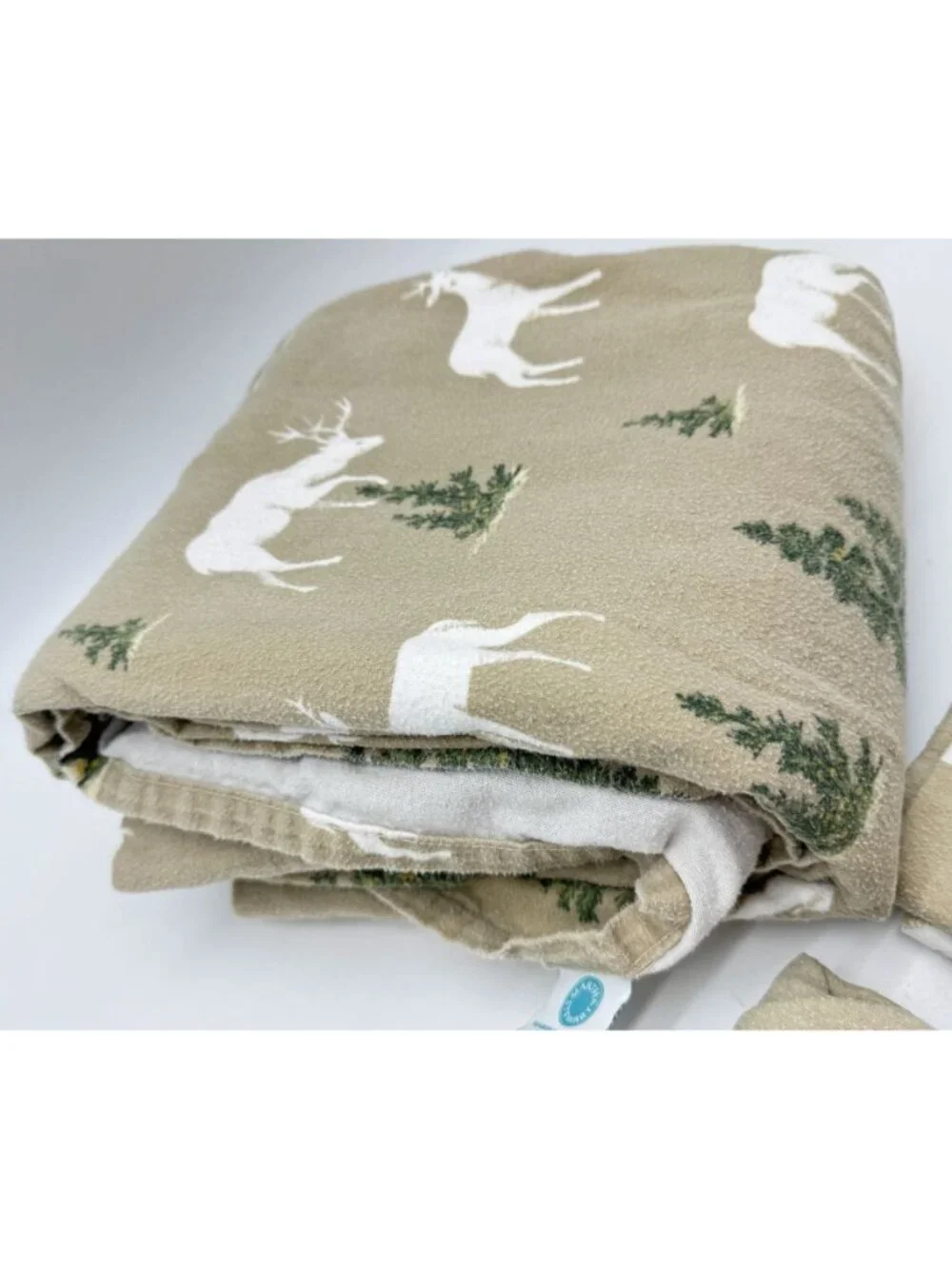 Martha Stewart Collection Forest Theme Cotton Queen Flannel Sheets & Pillowcase